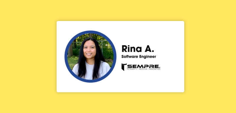Tech Candidate Spotlight - Rina Joy Abu - Remote Software Engineer for SEMPRE