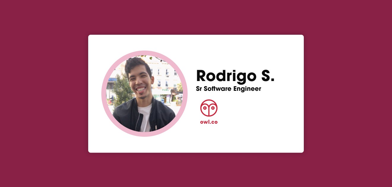 Tech Candidate Spotlight – Rodrigo Mejia Sanchez, Senior Software Engineer