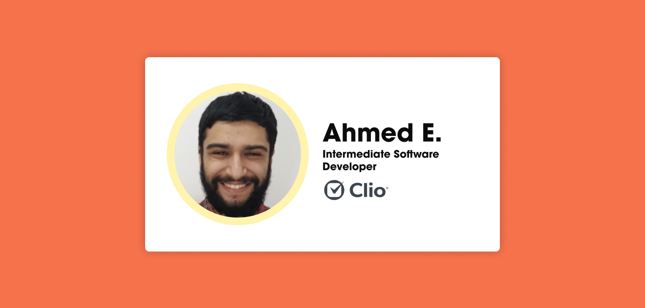 Tech Candidate Spotlight – Ahmed El Bialy, Intermediate Software Developer