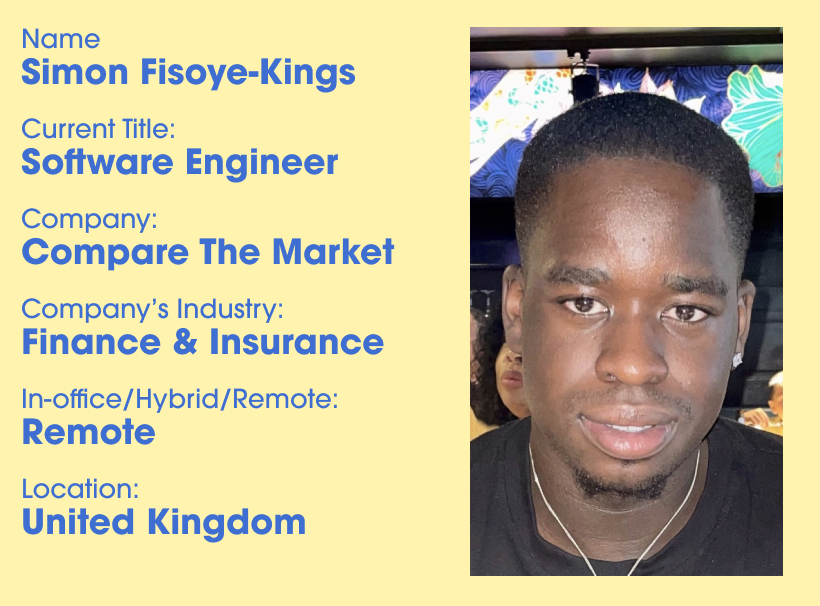 Tech Candidate Spotlight – Simon Fisoye-Kings, Software Engineer