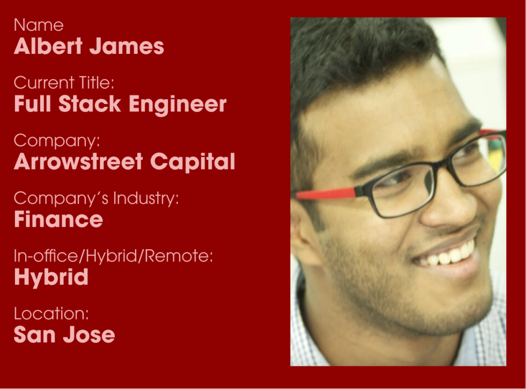 Tech Candidate Spotlight – Albert James, Full Stack Engineer
