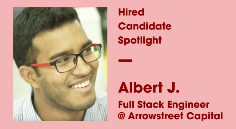 Tech Candidate Spotlight – Albert James, Full Stack Engineer