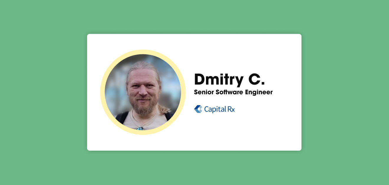 Tech Candidate Spotlight – Dmitry Cheryasov, Senior Software Engineer