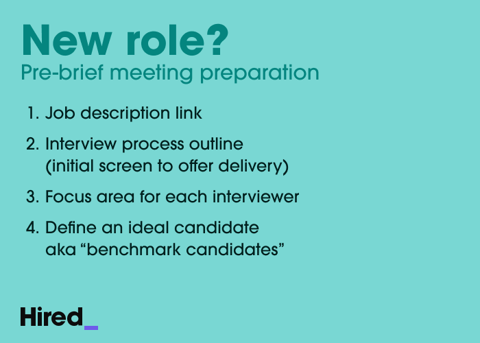 Align teams and run better interviews with a pre-brief or pre-interview meeting