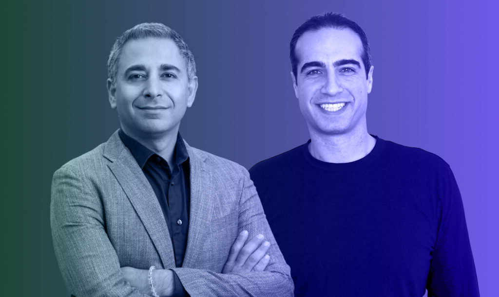 Oyster CEO Tony Jamous left, Hired CEO Josh Brenner, right